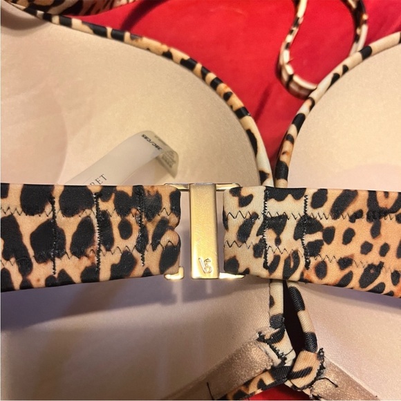 NWOT Victoria’s Secret leopard bikini add 2 cup 38c push up/Lg bottom - Picture 8 of 8